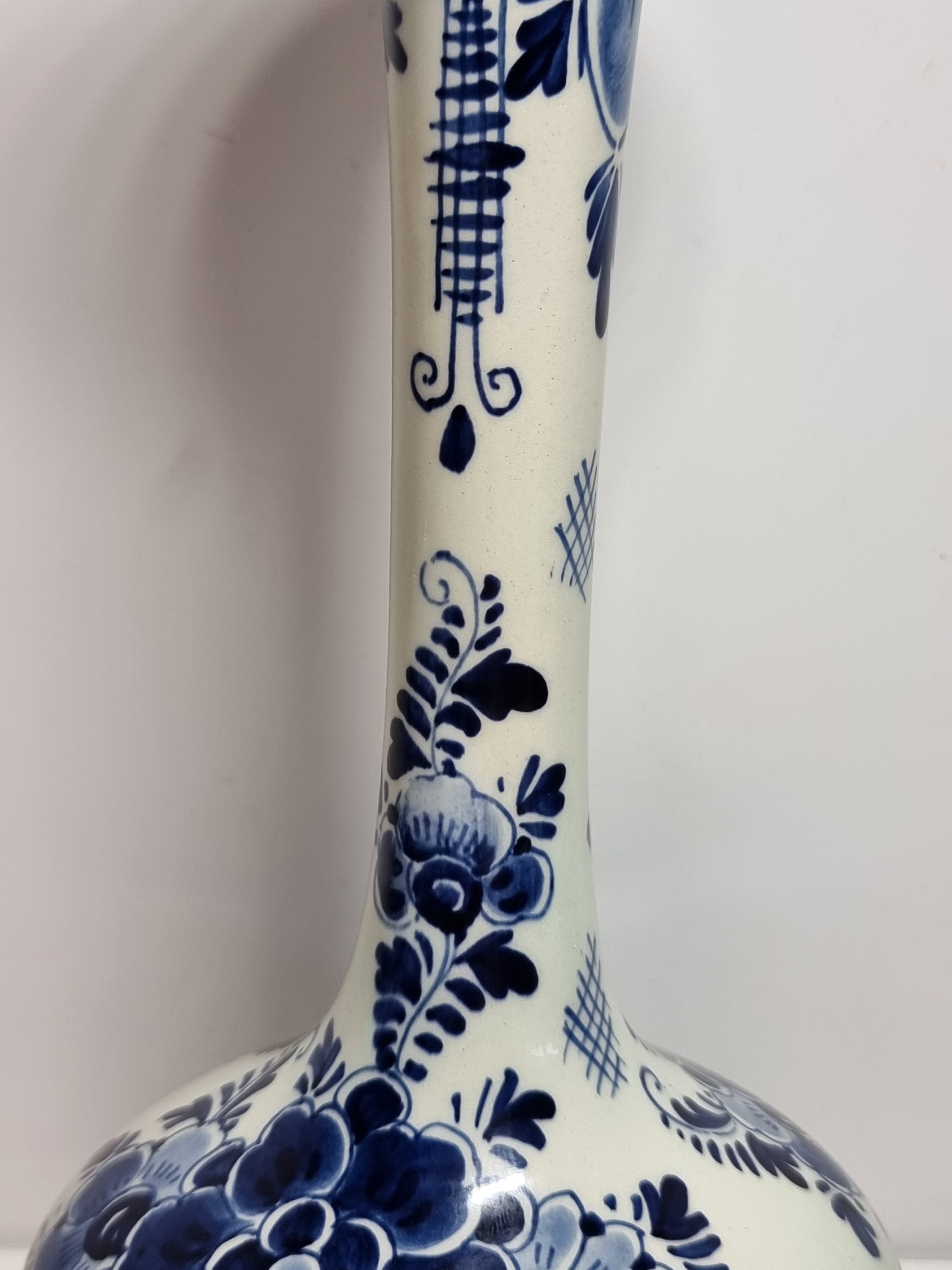 Regina Delft 花瓶　壺　デルフト アンティーク Regina窯 デルフト焼 花びん・壺 (アンティーク) - メルカリ