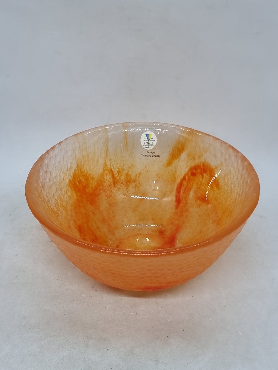 Vintage Sea Glasbruk Kosta Bowl Made in Sweden Etsy
