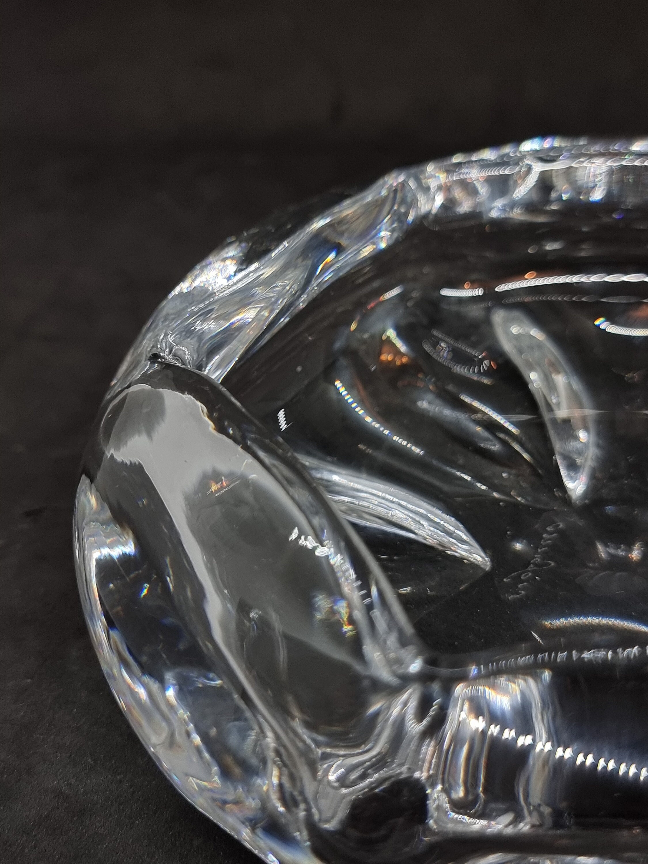 Orrefors クリスタルガラス灰皿 | スウェーデン製、1960 年 | - Etsy 日本