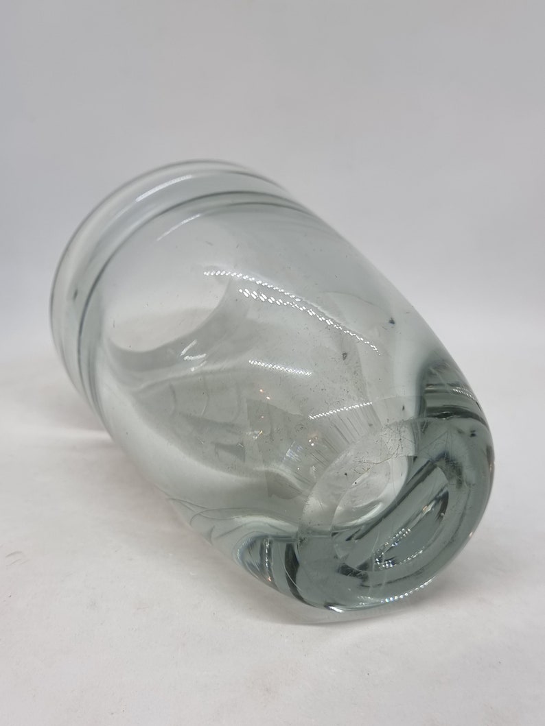 Orrefors Crystal Glass Vase Made in Sweden 1960 Etsy