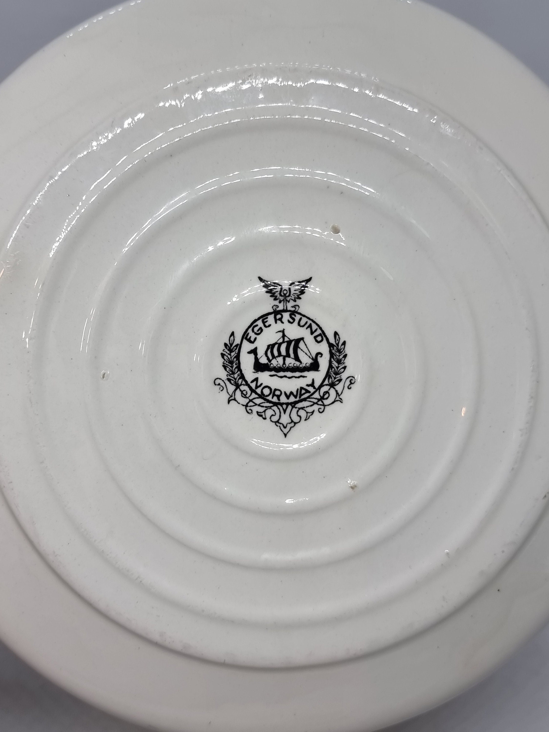 Mid-century Egersund Ceramic Bowl | Made in Norway | - Etsy