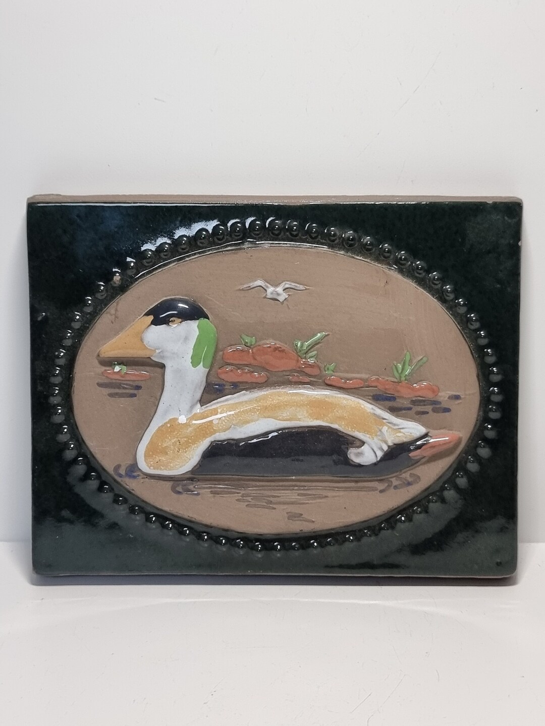 Vintage JIE GANTOFTA Ceramic Wall Plaque No. 741 | Designed by
