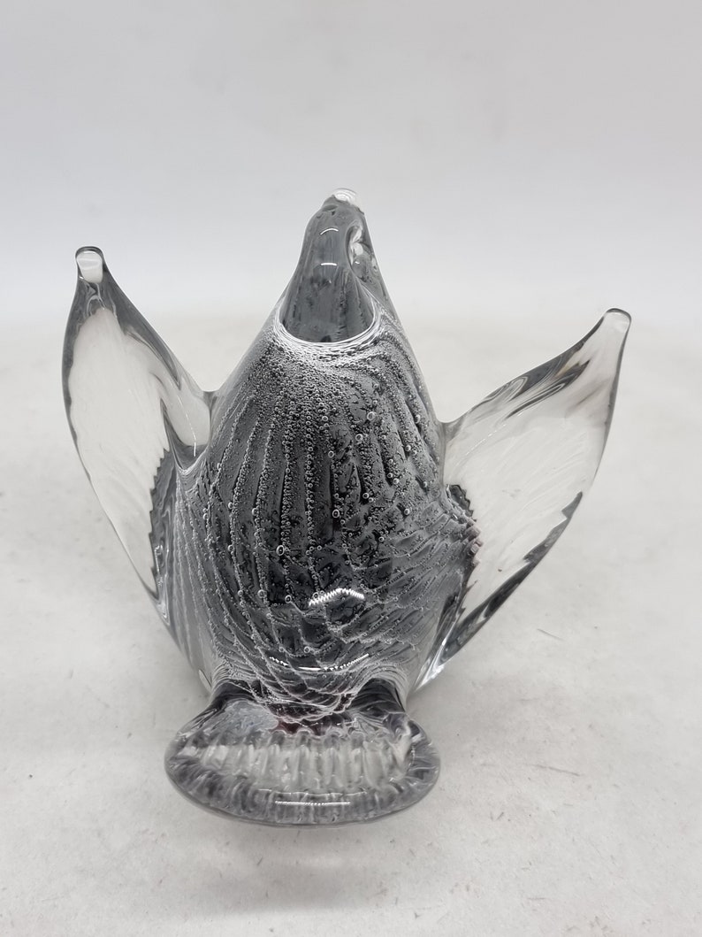 Vintage FM Konstglas/Marcolin Fumato Glass Bird Made in Sweden image 5
