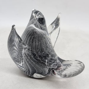 Vintage FM Konstglas/Marcolin Fumato Glass Bird Made in Sweden image 6