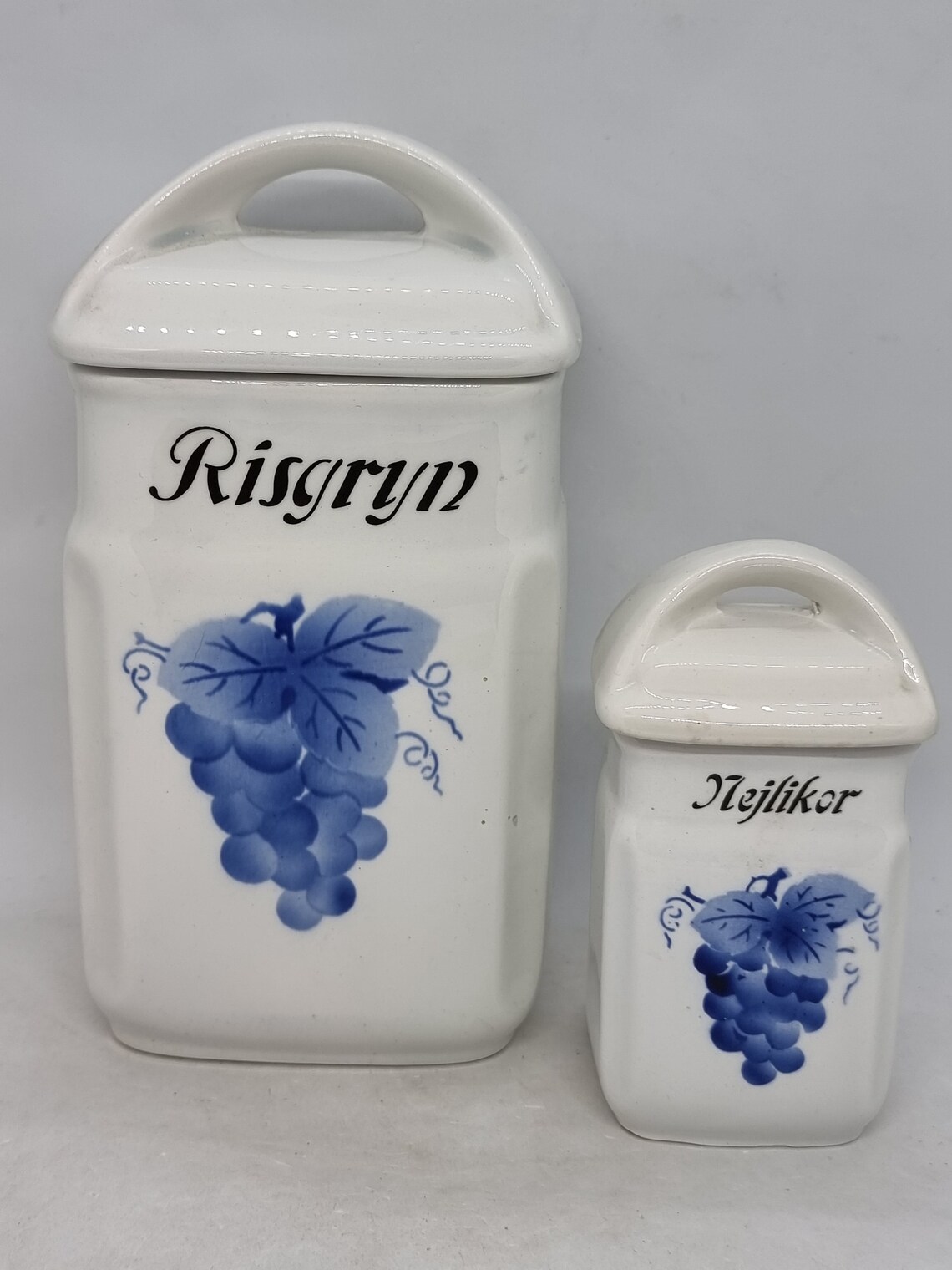 Vintage inge Import Pottery Storage Jars Made in Etsy