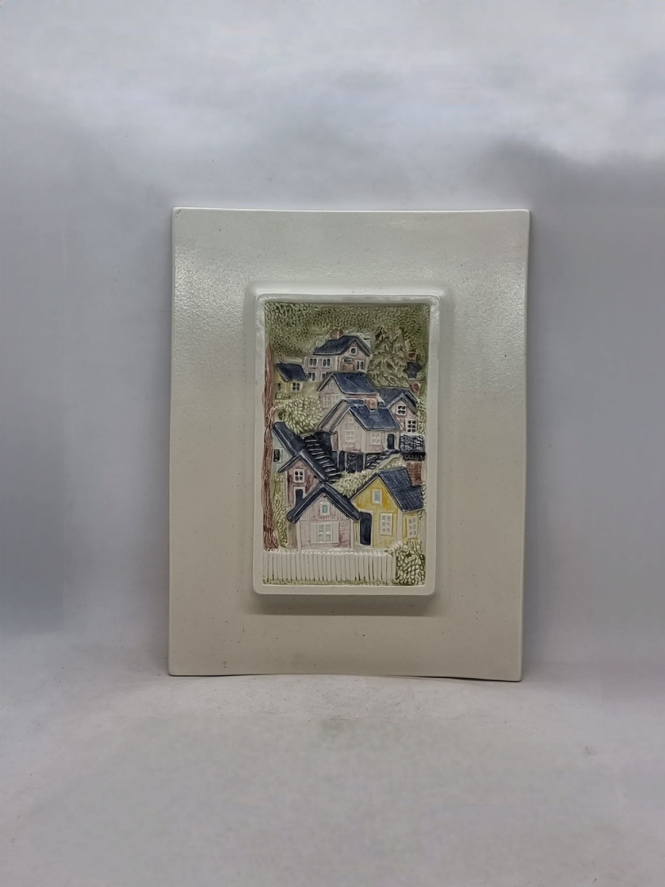 Vintage JIE GANTOFTA Ceramic Wall Plaque No. 990 | Designed by