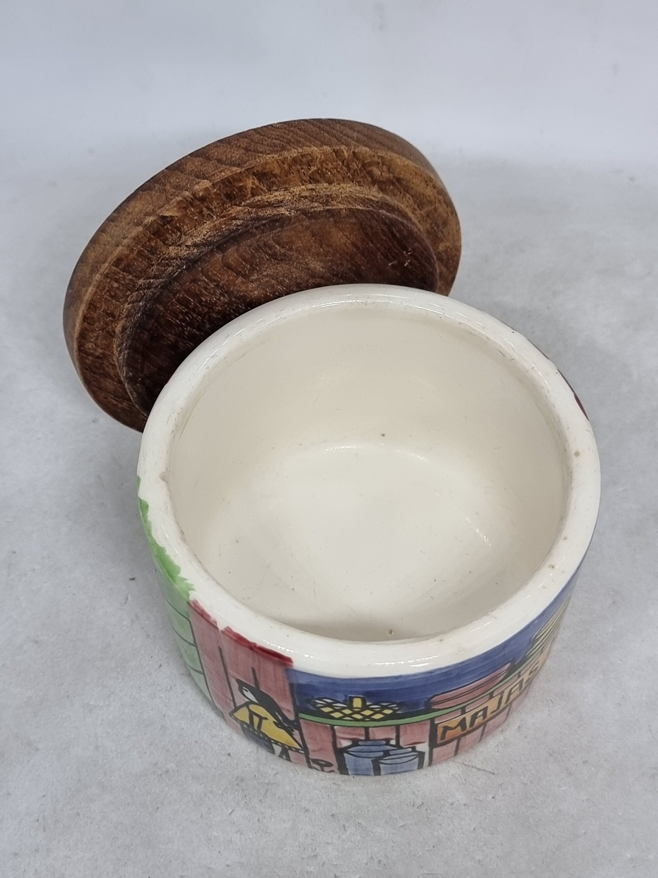 Vintage Jie Gantofta Schweden Keramik Schüssel mit Deckel | Dekor