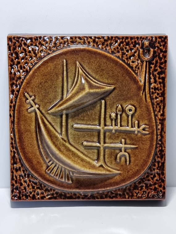 ヴィンテージ ライオンズ クラブ クラビグデン セラミック壁タイル