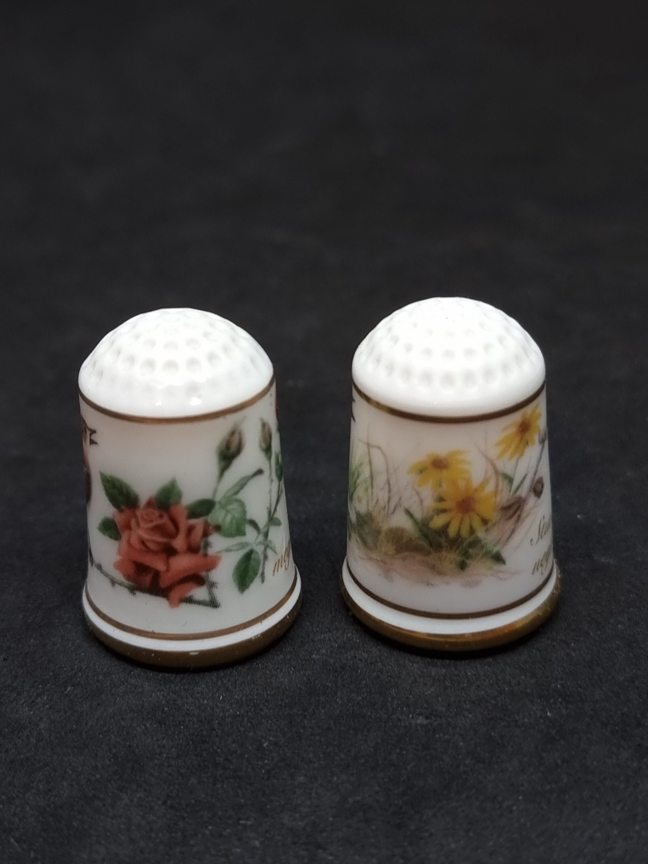 1979 Franklin Porcelain Collectible Bird Thimbles | - Etsy Israel