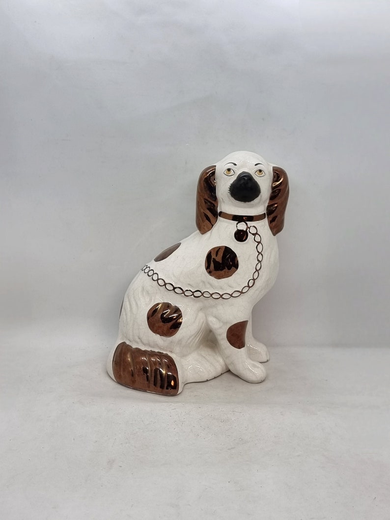Antique Victorian Staffordshire Dog Figurine Made in England Etsy