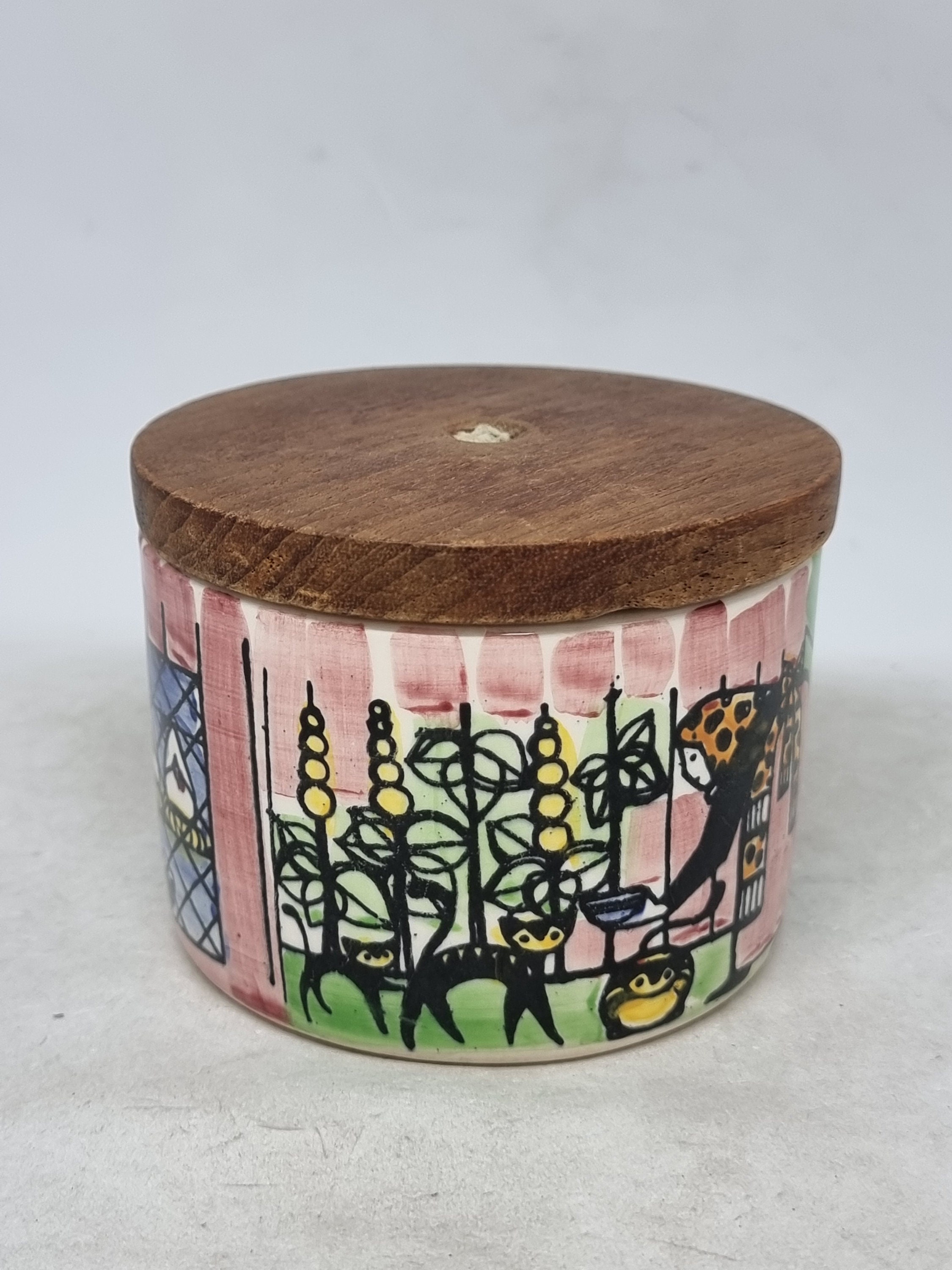 Vintage Jie Gantofta Sweden Ceramic Bowl With Lid | Decor by Anita