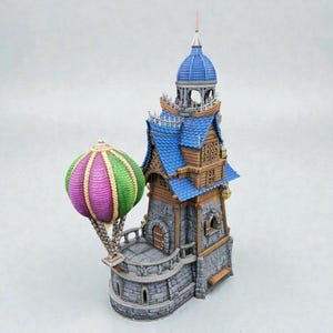 Himmelssternwarte 15 mm 28 mm 32 mm | D&D Wetterturm, Schwimmende Insel Büro, Fantasy RPG Gelände