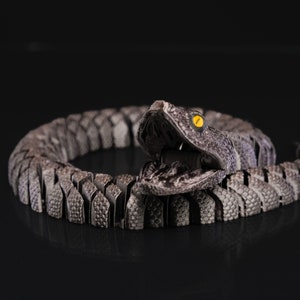 Articulated Bush Viper | 3D Print | Children Toys | Fidget Animal | Desk Toy | Fidget Toy