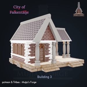 Building 3 • City Of Falkentalje • by Mujja&#39;s Forge | Dungeons and Dragons | Wargames | DnD | Tabletop Games | Scatter Terrain | Diorama