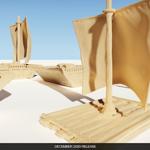 Ultimate Boats, Rafts, Barges Set | Dungeons and Dragons | D&D | Wargames | DnD | Tabletop Games | Scatter Terrain | WonderWorlds