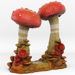 Mushrooms Portal • Fantastische portalen en effecten • door print je monsters | Dungeons and Dragons D &d Tabletop Games | Hars Miniatuur