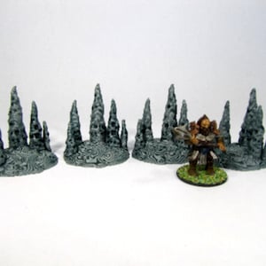 Små stalagmiter | Modulär grottspridningsterräng | 28/32 mm RPG DnD-spridning