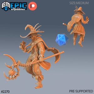 Dunkler Magier • Arcane Dungeon • Epische Miniaturen | Dungeons and Dragons | Brettspiele | Kriegsspiele | Harz-Miniatur