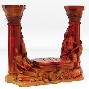 Hell Portal • Fantastische portals en effecten • door Print Your Monsters | Dungeons and Dragons D &d Tabletop Games | Hars Miniatuur