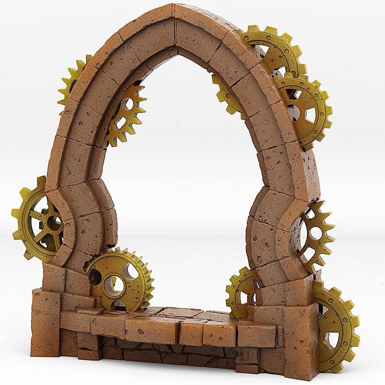 Gate Pathfinder Clockwork Portal Arcane Gate Modular Terrain Dungeons and Dragons ...