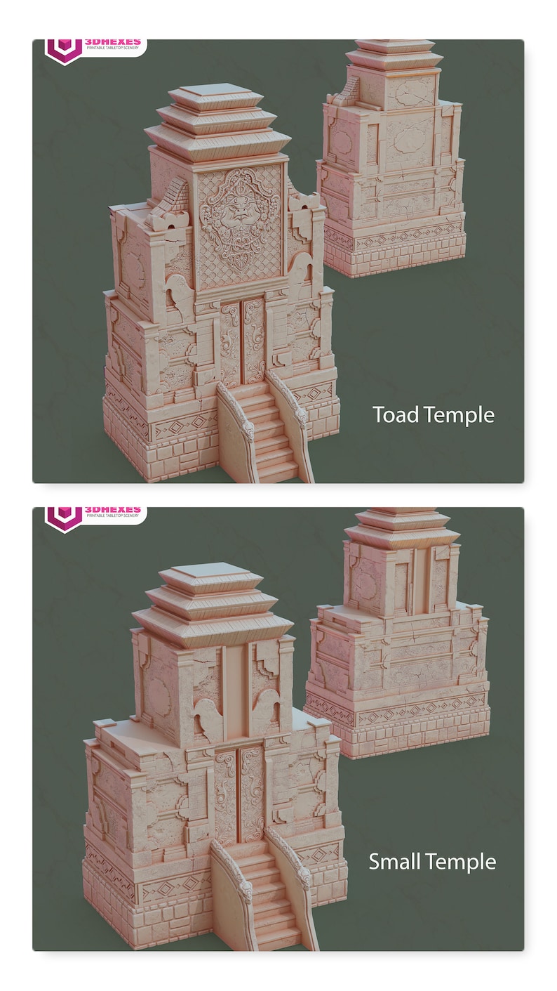 Toad Temple Egyptian Modular Temple Set | Ancient Ruins Terrain | Wargaming Scenery ...