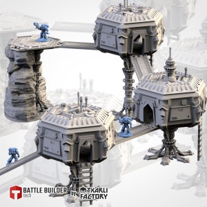 Sci-Fi City by Txarli Factory | Post Apocalyptic | Wargames | DnD | Dungeons and Dragons | Scatter Terrain | Diorama