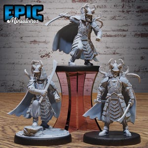 Dark Shogun (3 poses) • Légendes ninjas • Miniatures EPIC | Donjons et dragons | Jeux de table | Jeux de guerre | Miniature en résine