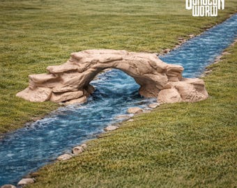 Rock Bridge | Modular Cliff Crossing Terrain | 28/32mm RPG DnD Scatter | Cursed Forest