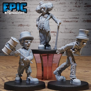 Clowns B (3 Poses) • Grand Carnival • EPIC Miniatures | Dungeons and Dragons | Tabletop Games | Wargames | Resin Miniature