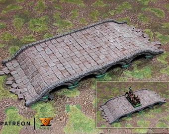 Stone Bridge Terrain | 32mm Wargames, DnD Diorama