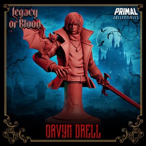 Busto de Orvyn Drell • Legacy Of Blood • Primal Collectibles / Dungeons and Dragons / Juegos de mesa / Wargames / Miniatura de resina