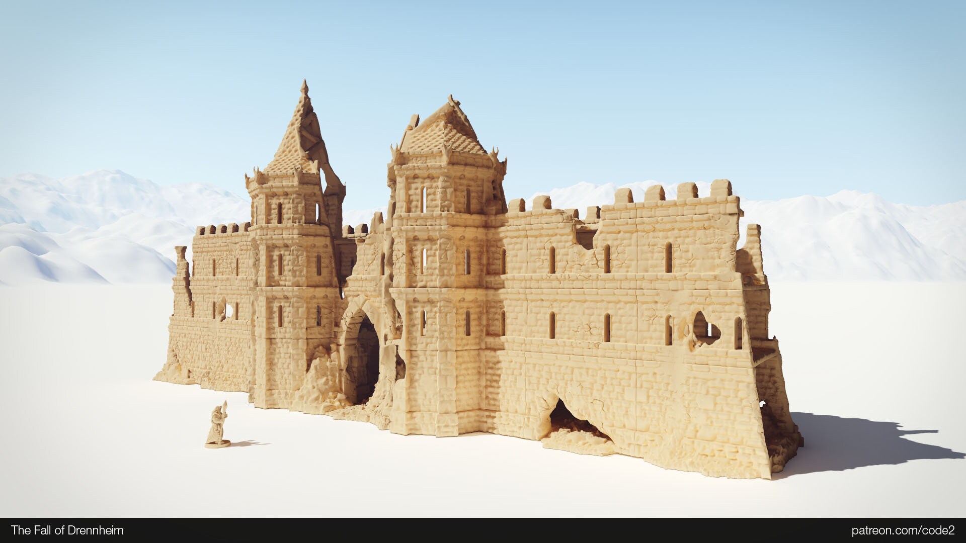 Gate Pathfinder Ruined City Gates Terrain Massive Modular Walls Dungeons and Dragons ...