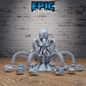 Octopus Carousel Ride • Grand Carnival • EPIC Miniatures | Dungeons and Dragons | Tabletop Games | Wargames | Resin Miniature