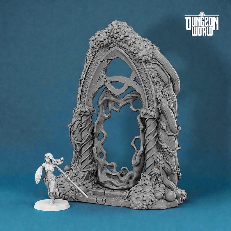 Gate Pathfinder Elfic Portal Arcane Gate Modular Terrain Dungeons and Dragons ...