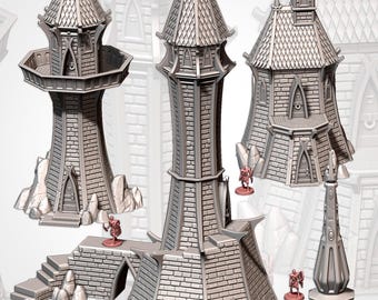 Elven Buildings | Modular Elven Village Terrain | 28/32mm RPG DnD Scatter