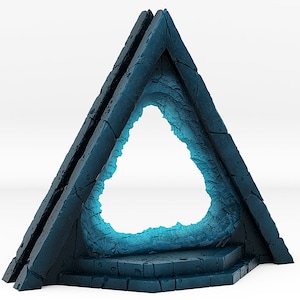 Alien Pyramid Portal • Fantastische portalen en effecten • door print je monsters | Dungeons and Dragons | D&D| Tafelblad Games | Hars Miniatuur
