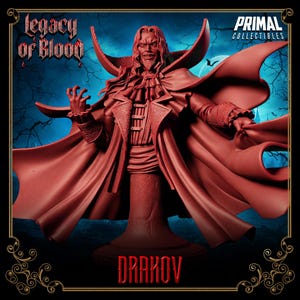 Busto del Señor Vampiro Drakov • Legacy Of Blood • Primal Collectibles / Dungeons and Dragons / Juegos de mesa / Wargames / Miniaturas de resina