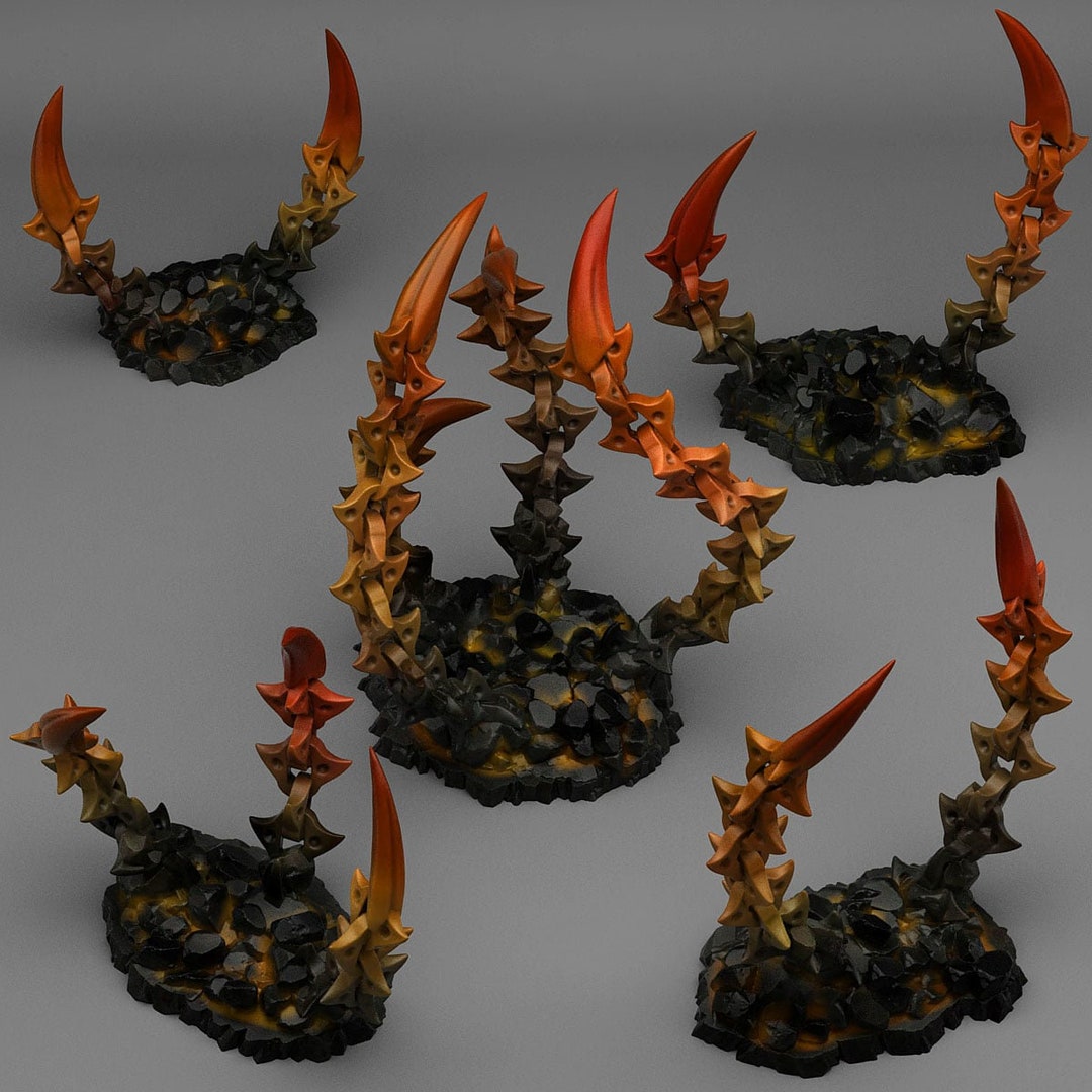 Modular Defense Color Chain Hell Chains Claws | Modular Underdark Dungeon Terrain | 28/32mm RPG Dnd ...