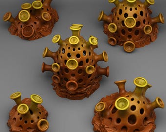 Alien Mushrooms Alien Scatter Terrain Set Sci Fi Tabletop Scenery Modular Environment