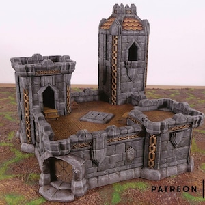 Twierdza Krasnoludów • Osada Krasnoludów • autorstwa Makers Anvil | Teren 32 mm | Gry wojenne | DnD | Lochy i Smoki | Teren rozproszony | Diorama