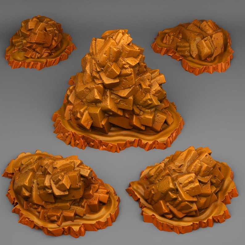 Mini Rocks Scatter Image Rock Scatter Terrain | 3D Printed Stone Set | Dangerous Desert Stones ...