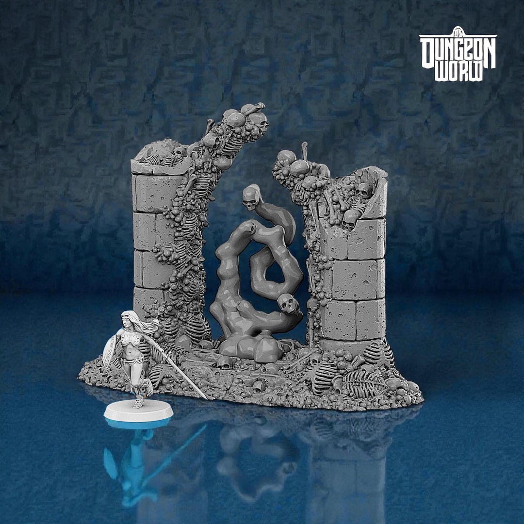 Gate Pathfinder Skeletons Portal Arcane Gate Modular Terrain Dungeons and Dragons ...