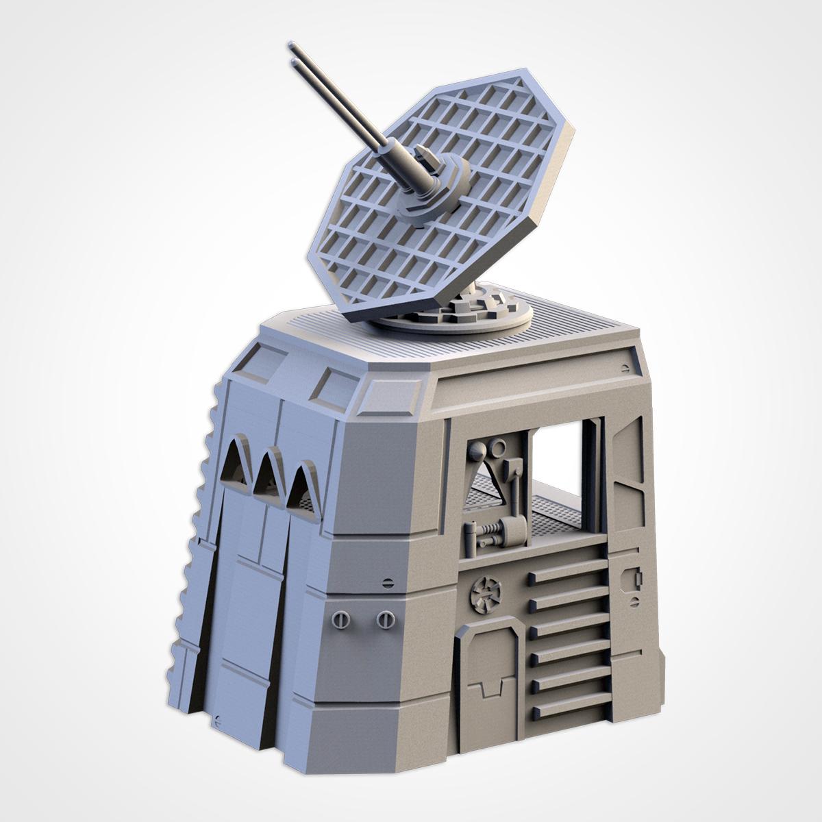 Modular Sci Fi Turret Towers Scatter Terrain for Tabletop Wargames and ...