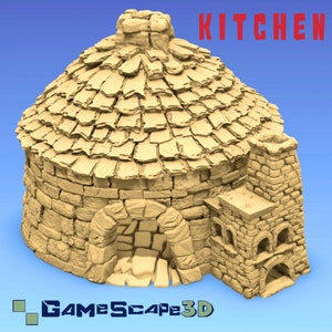 Cucina e forno di Gamescape3D / Dungeons and Dragons / D&D / Wargames / DnD / Giochi da tavolo / Scatter Terrain