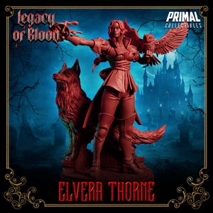 Maga Elvera Thorne • Legado de Sangre • Coleccionables primigenios / Mazmorras y dragones / Juegos de mesa / Juegos de guerra / Miniaturas de resina