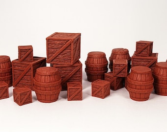 Dungeons and Dragons Fässer und Kisten Streuterrain für Tabletop RPG Spiele
