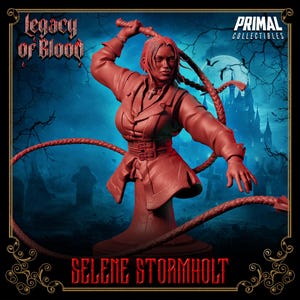 Selene Stormholt Bust • Legacy Of Blood • Primal Collectibles | Dungeons and Dragons | Tabletop Games | Wargames | Resin Miniature