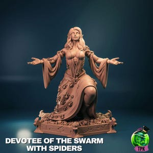 Devota de la Diosa Araña • 25 de mayo • por TPK LAB / Dungeons and Dragons / Juegos de mesa / Wargames / Miniaturas de resina