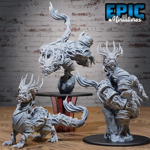 Dragon pulmonaire blindé (3 poses) • Légendes ninjas • Miniatures ÉPIQUES | Donjons et dragons | Jeux de société | Jeux de guerre | Miniature en résine