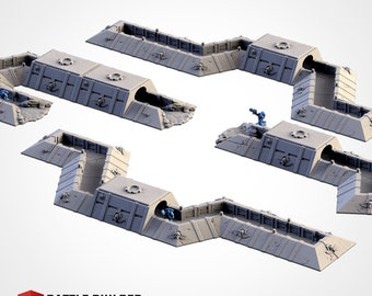 Post Apocalyptic Trenches by Txarli Factory | Post Apocalyptic | Wargames | DnD | Dungeons and Dragons | Scatter Terrain | Diorama